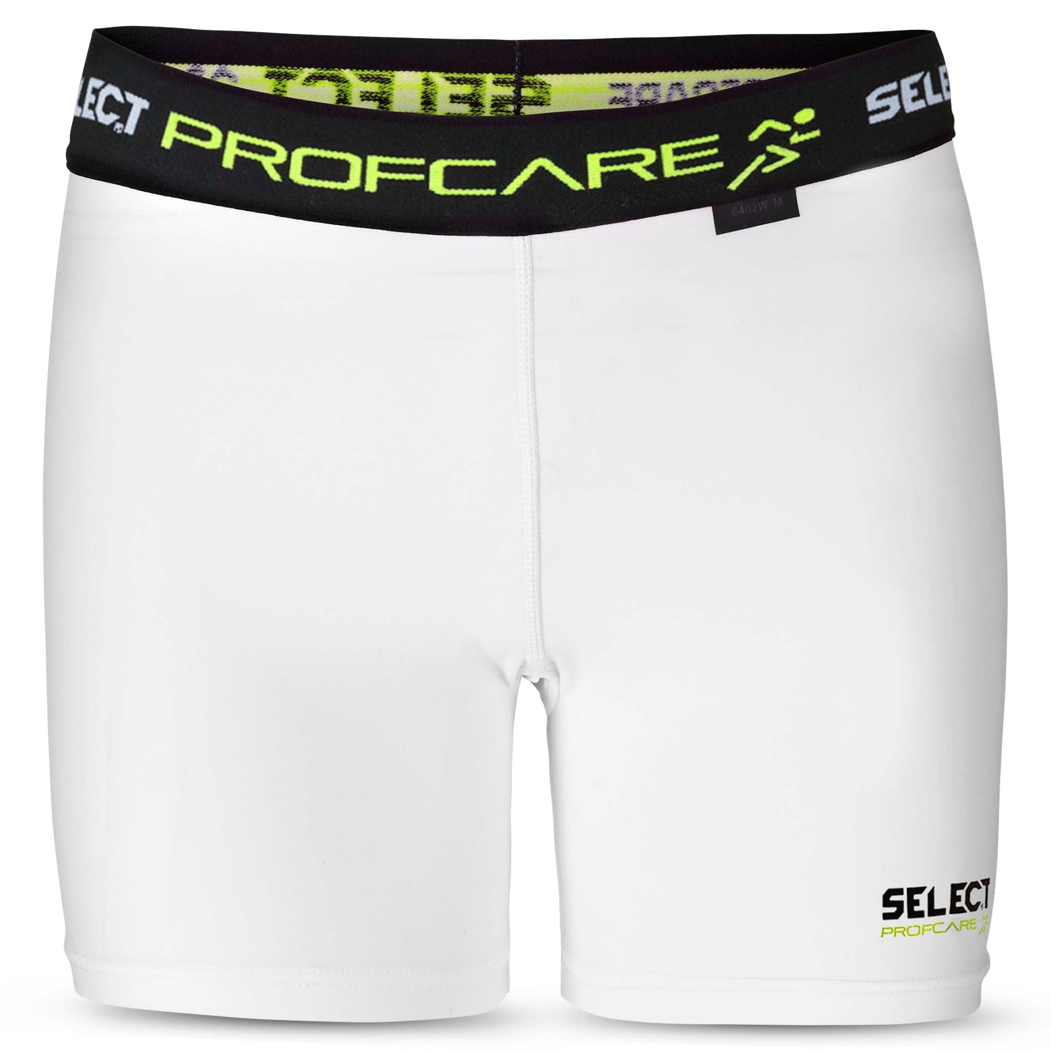 Kompressionsshorts til kvinner #farge_hvit