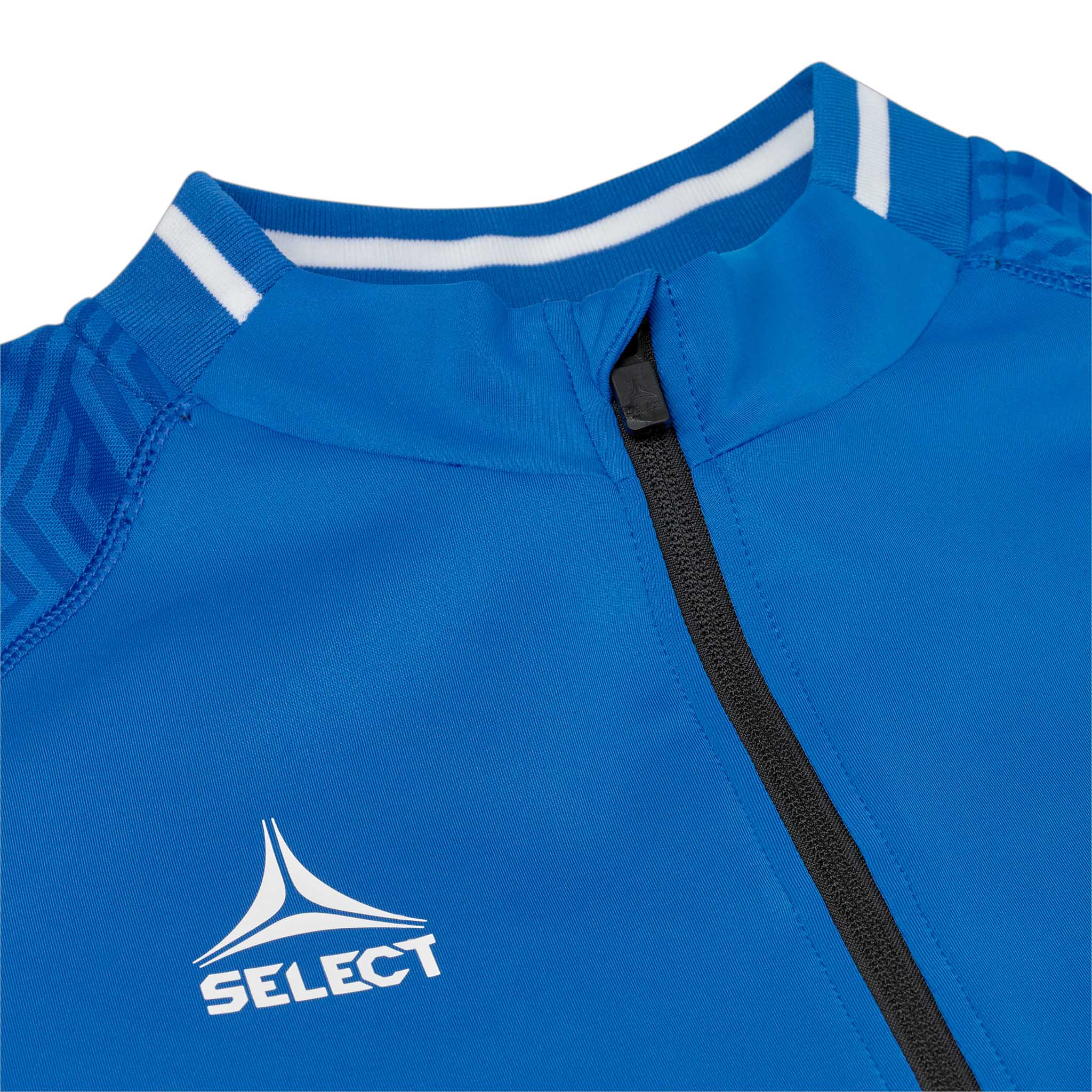 Monaco Treningssweatshirt 1/2 glidelås #farge_blå/hvit