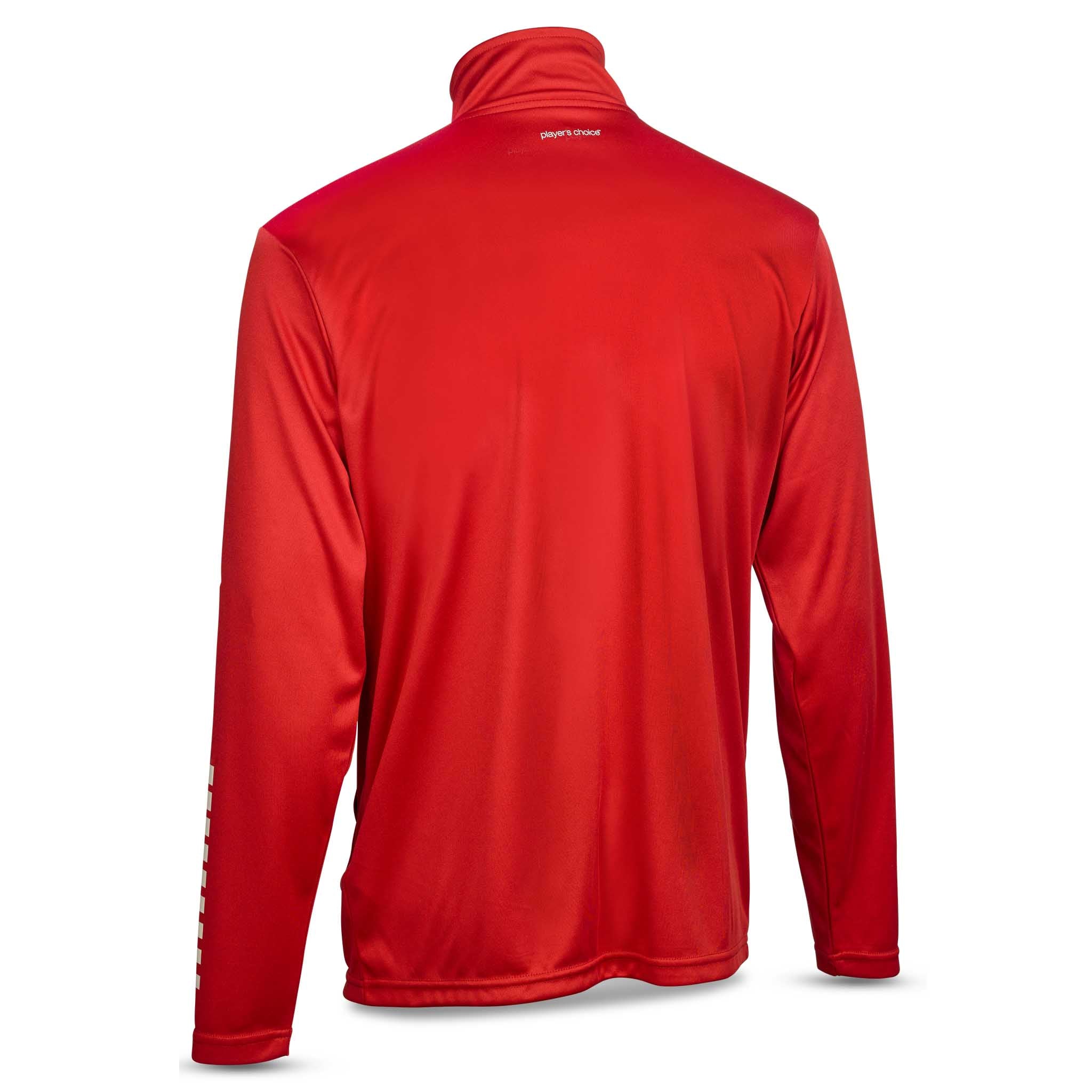 Pisa zip treningsjakke #farge_ #farge_rød/hvit #farge_rød/hvit