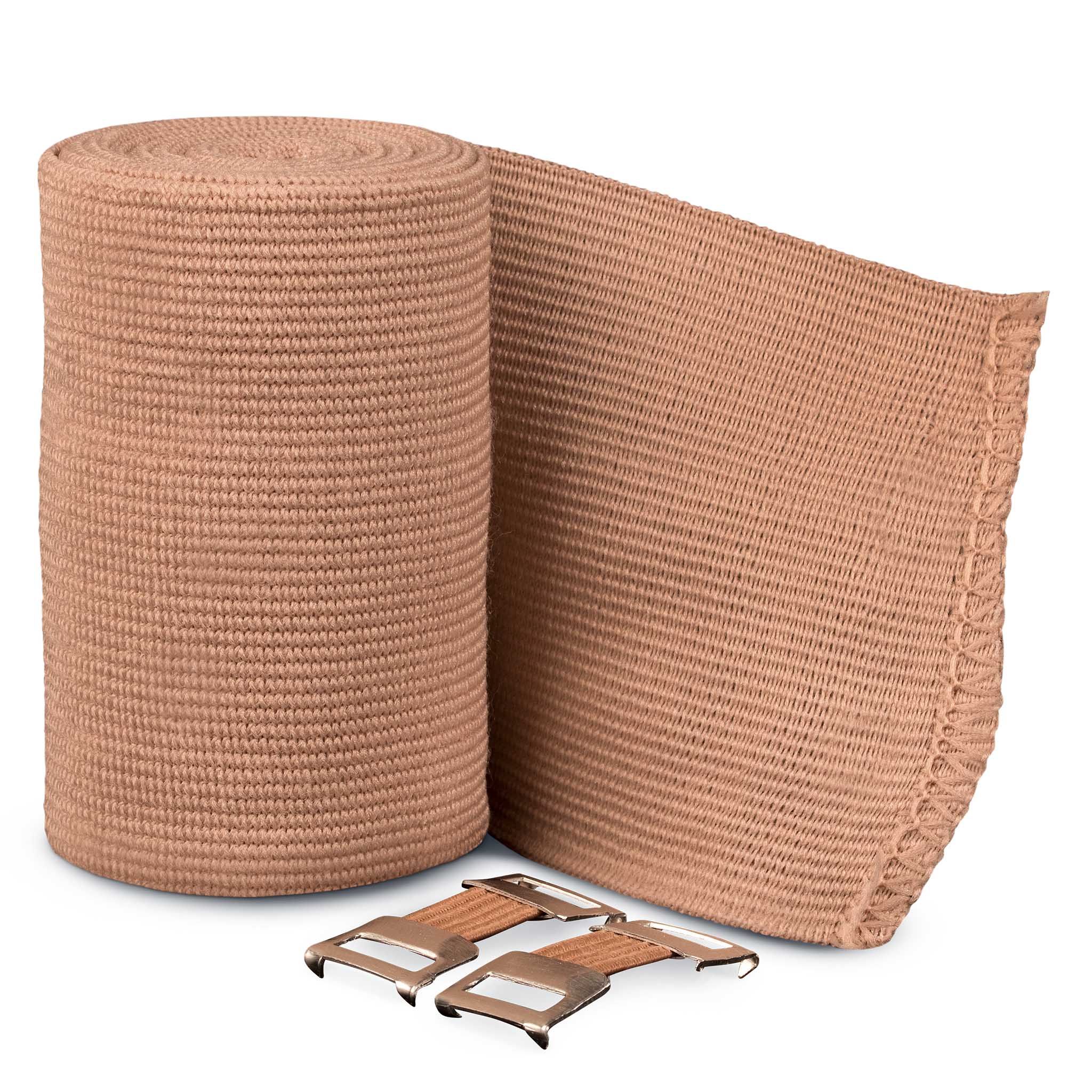 Elastisk bandasje (10 cm. x 7 m.) #farge_beige