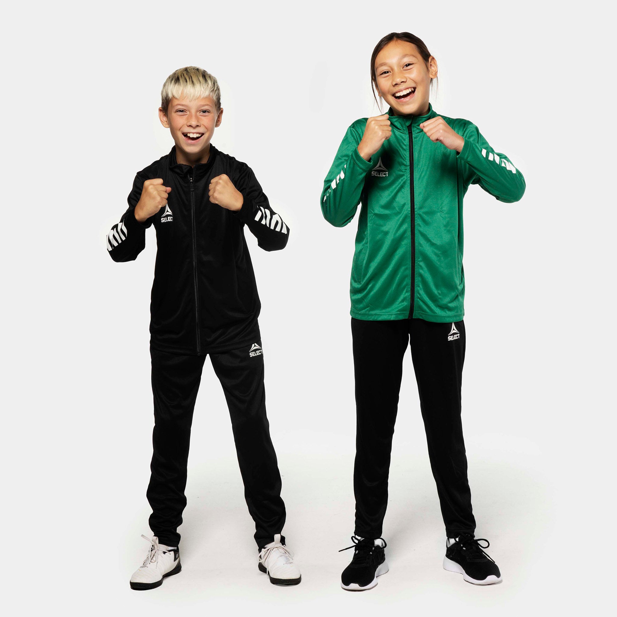 Pisa treningsbukser regular fit - Barn #farge_ #farge_svart/hvit #farge_svart
