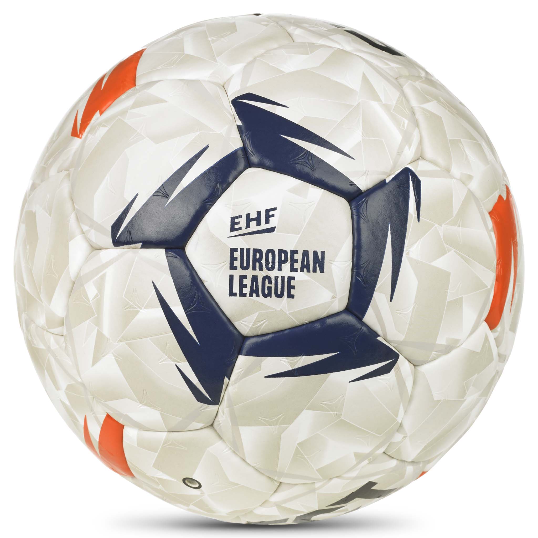 Forside av Ultimate EHF European League v26 håndball i hvit med marineblå og oransje detaljer