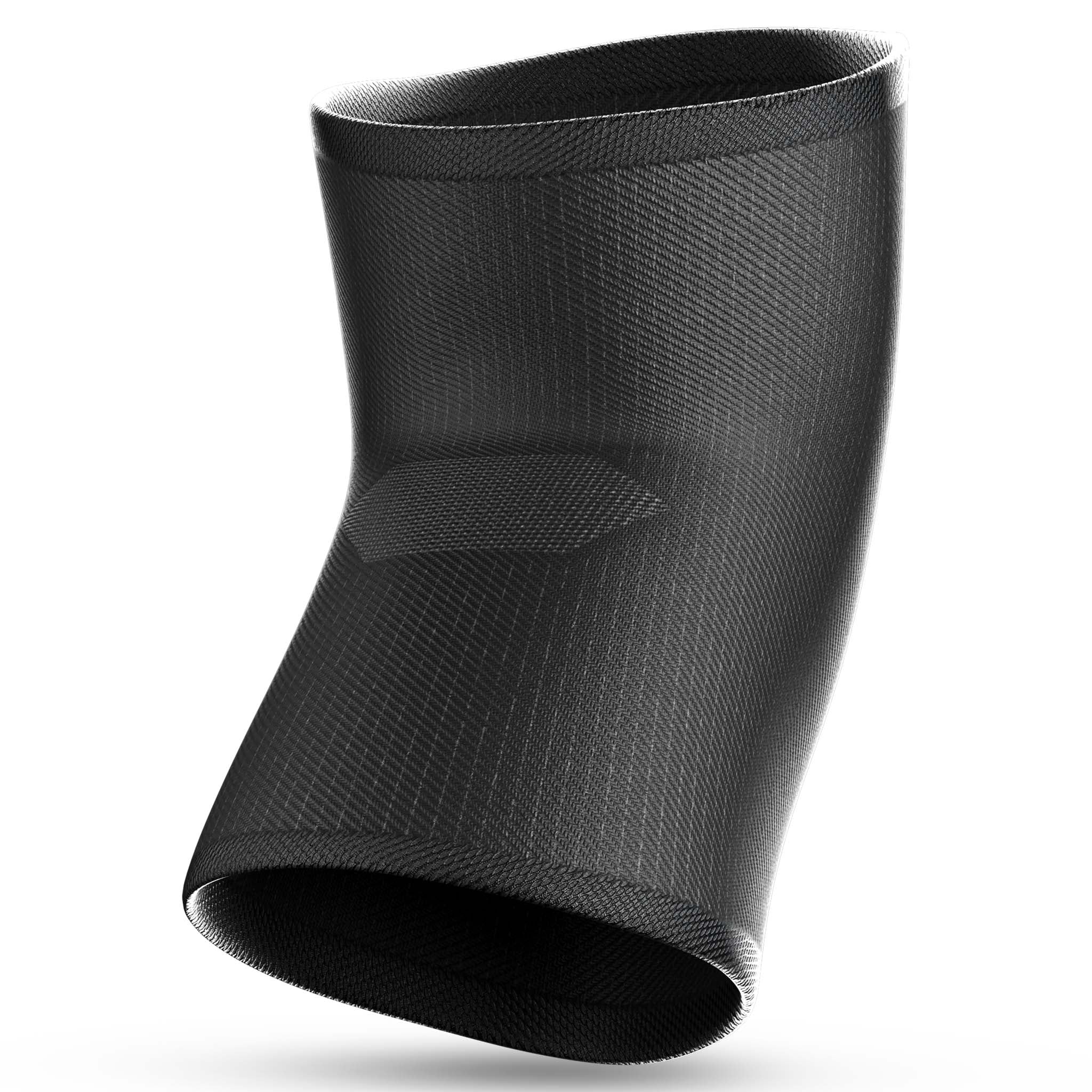 Sort elastisk Knestøtte, sportsstøtte, baksidevisning