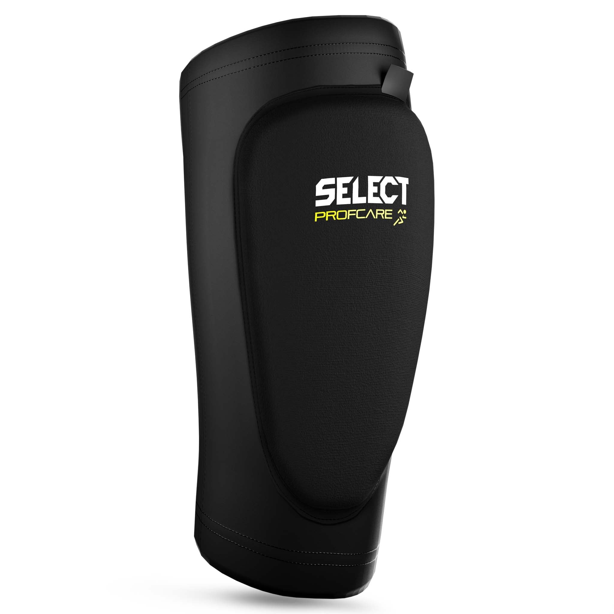Svart Compression elbow support youth 6651, sportsstøtte, sett forfra med Select Profcare-logo.