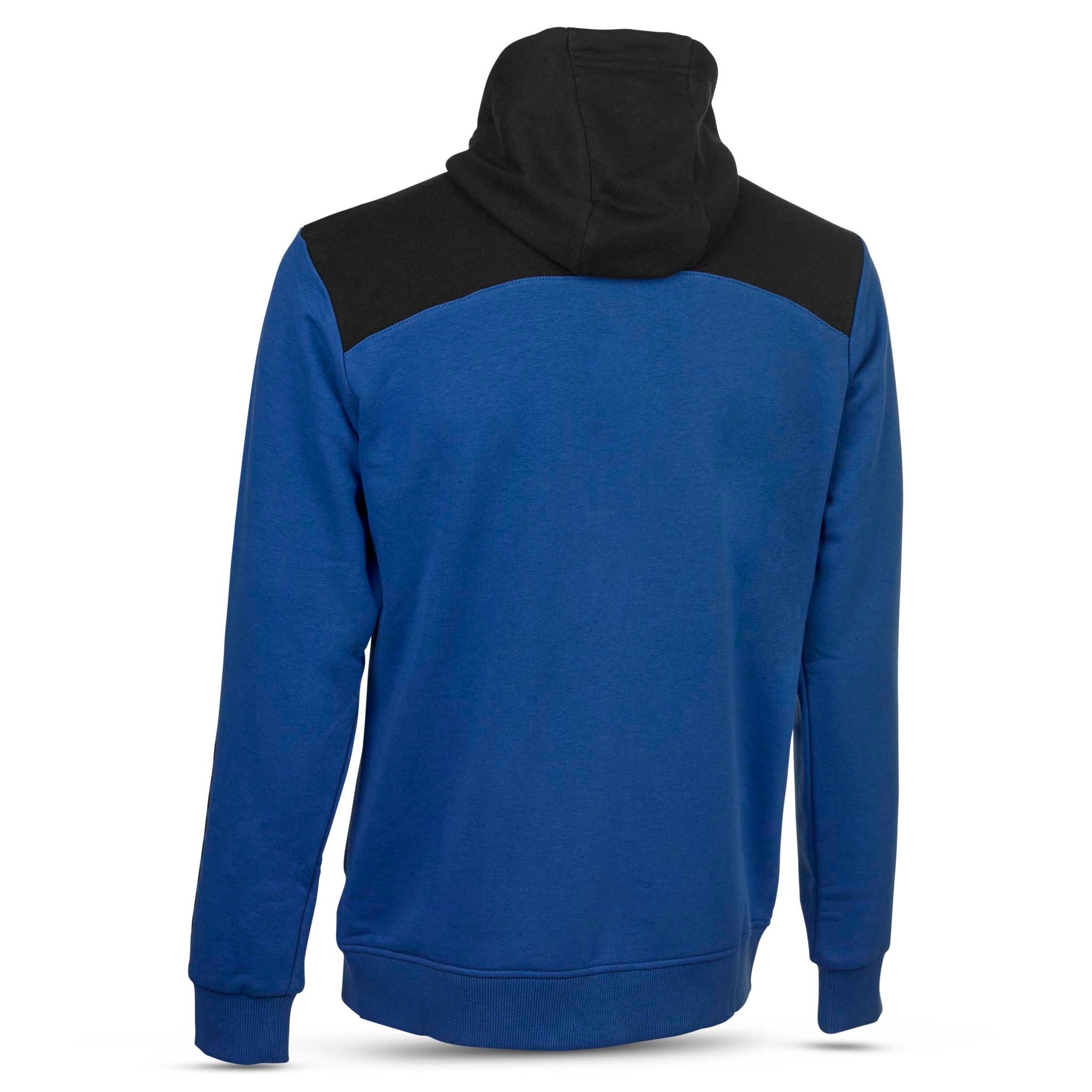 Oxford Hoodie glidelås #farge_blå/svart #farge_blå/svart