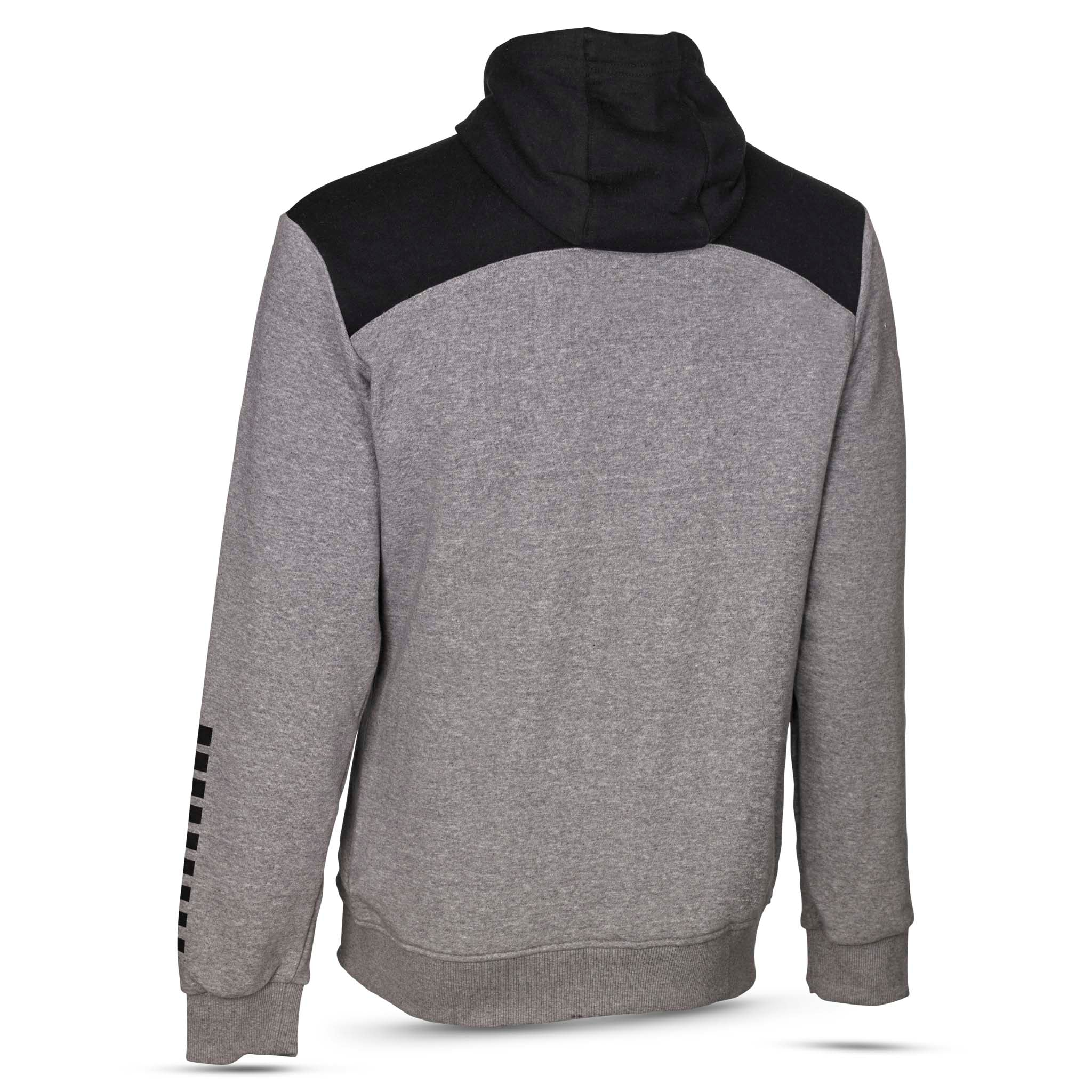 Oxford Hoodie glidelås #farge_grå/svart #farge_grå/svart