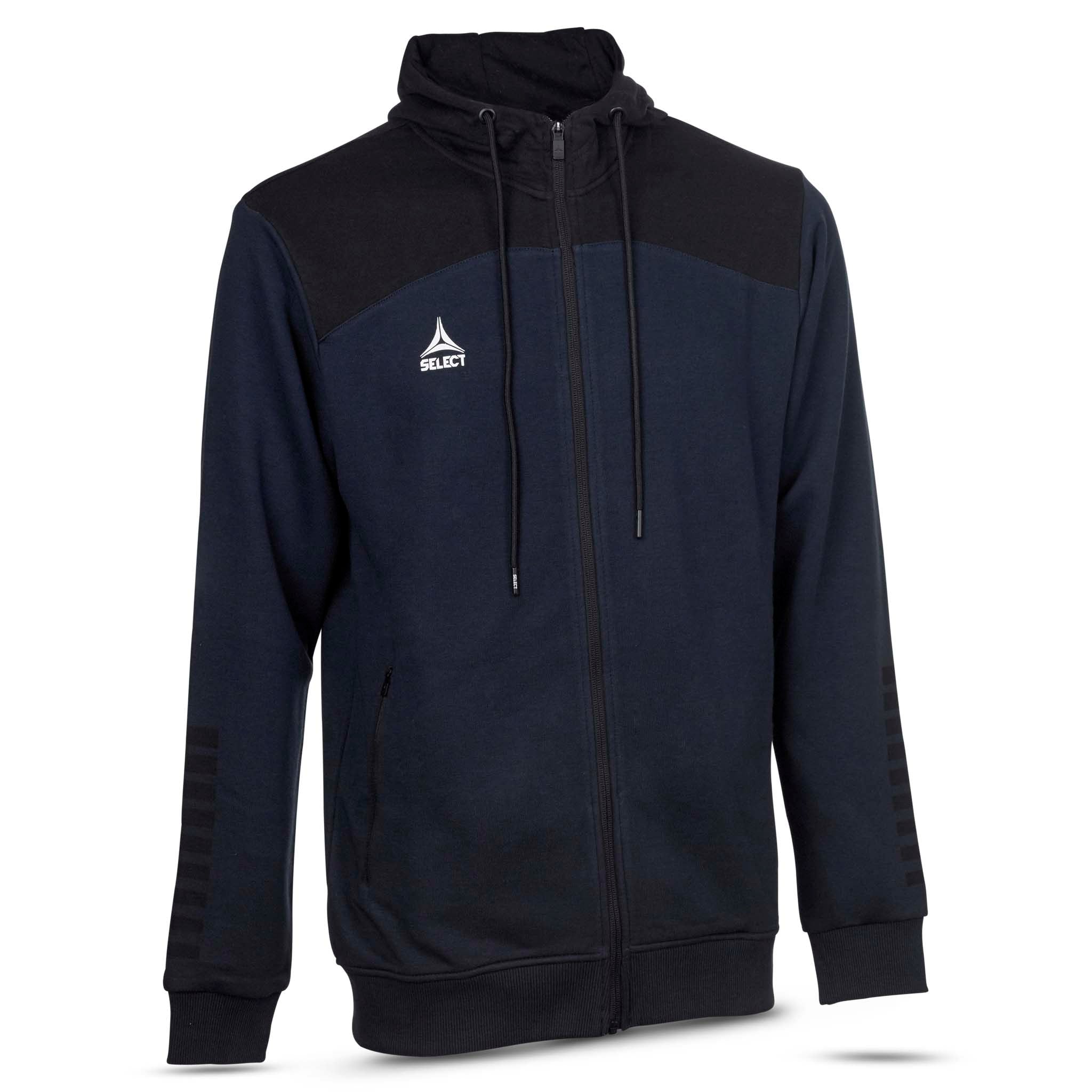 Oxford Hoodie glidelås #farge_navy/svart