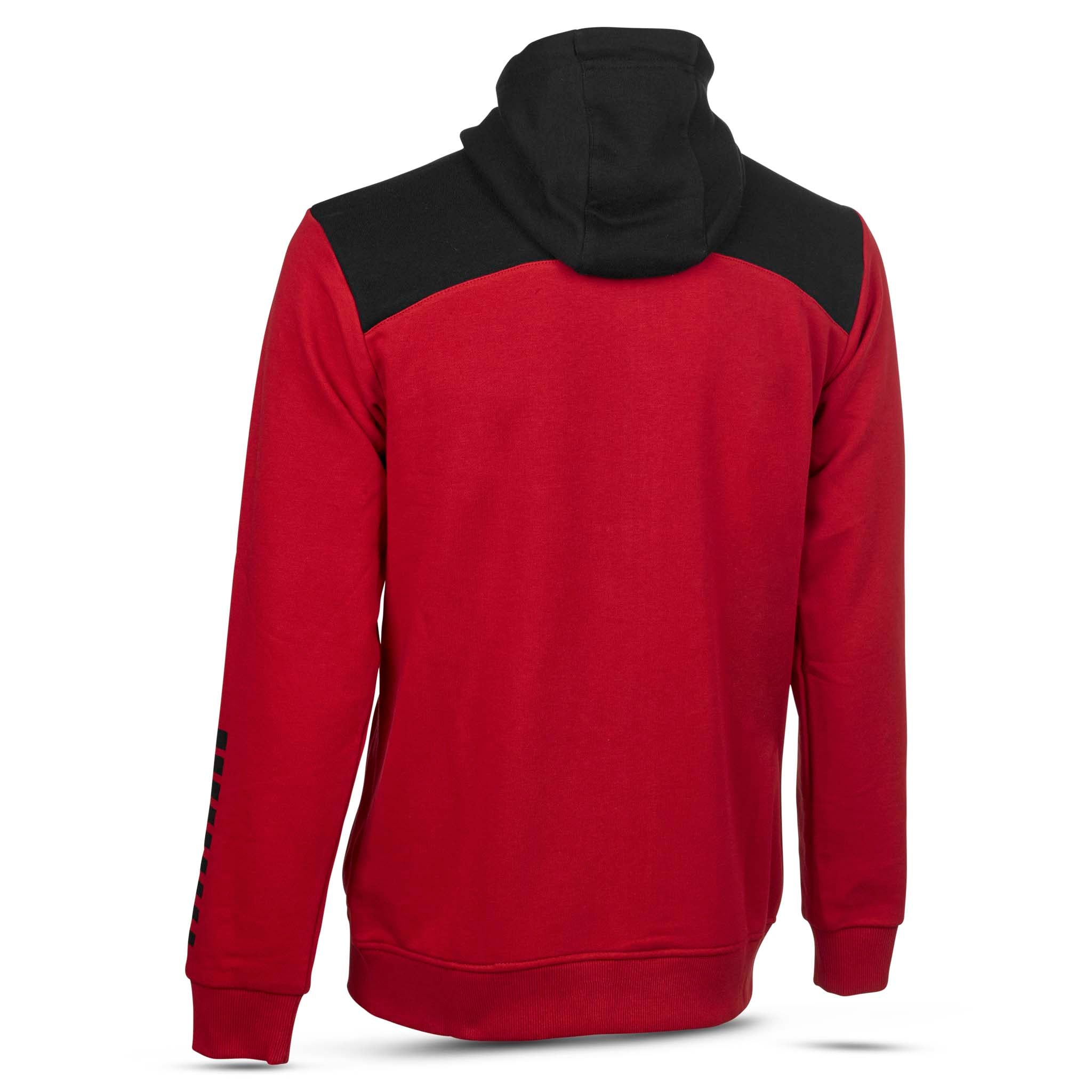 Oxford Hoodie glidelås #farge_rød/svart #farge_rød/svart